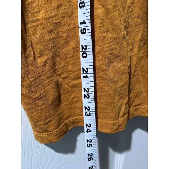 Madewell Size Medium Cropped V Neck Pocket Tee Retail Brown  Cotton - Picture 4 of 8